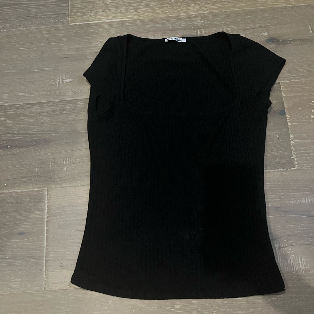 Black Small Reformation Shirt